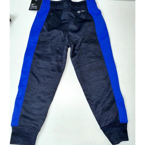 Nike 2pc Track Suit Set Boys Size 4 XS Midnight Navy Heather Full Zip Sweats NWT - Picture 6 of 6